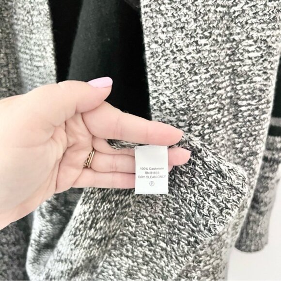 Isaac Mizrahi Live 100% Cashmere Gray Long Cardigan Sweater Sz 3X NWOT - Picture 4 of 5